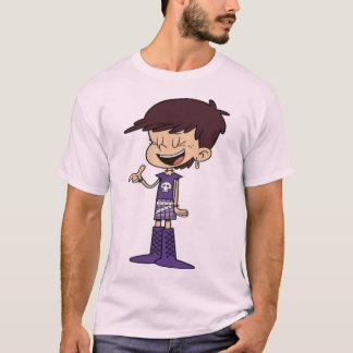 Camiseta Chica Rebelde Botas Moradas