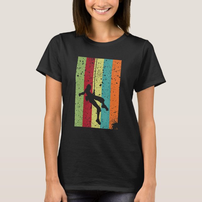 Camiseta Chica Retro Boulder Climber Mountainering Nature O (Anverso)