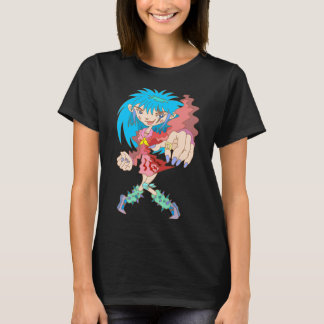 Camiseta Chica Retro Ciberpunk.