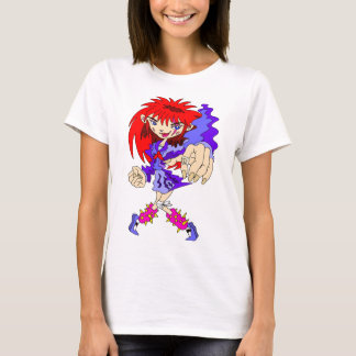 Camiseta Chica Retro Ciberpunk.