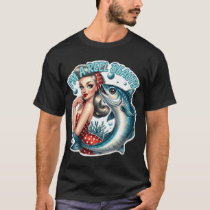 Camiseta Chica Retro de Belleza de Cinta