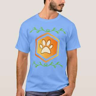 Camiseta Chica retro de la mano del perro