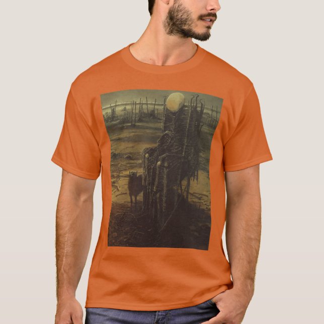 Camiseta Chica retro de Zdzislaw Beksinski (Anverso)