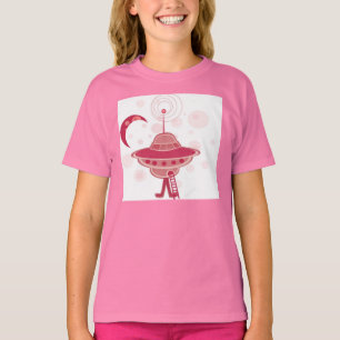 Camiseta Chica retro del UFO