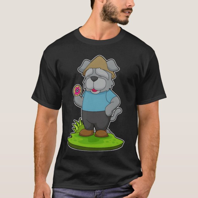 Camiseta Chica retro Dog Donut (Anverso)