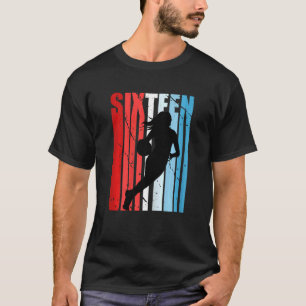 Camiseta Chica Retro Femenino Jugador de Cumpleaños 16