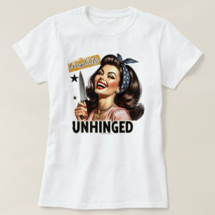 Camiseta Chica Retro Ingeniosa – Completamente Des