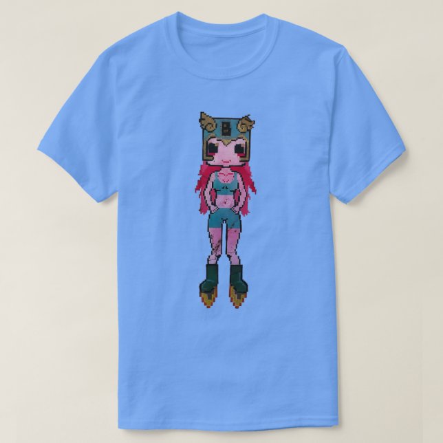 Camiseta Chica Retro Pixel (Diseño del anverso)