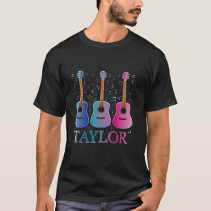 Camiseta Chica Retro Taylor Nombre Personalizado Groovy T