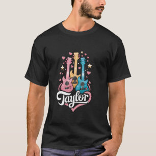 Camiseta Chica Retro Taylor Primer nombre Groovy personaliz