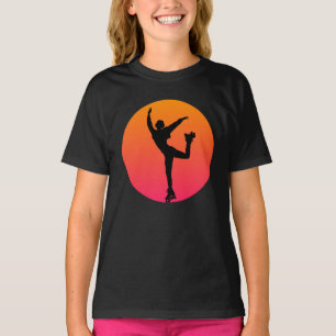 Camiseta Chica retro vintage de patineta