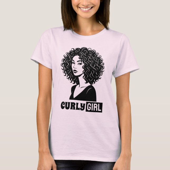 Camiseta Chica Rizada (Anverso)