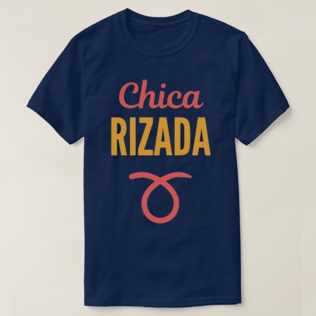 Camiseta Chica Rizada Curly Chica Hair (Diseño del anverso)