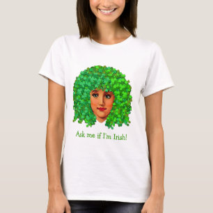 Camiseta Chica rizado del trébol