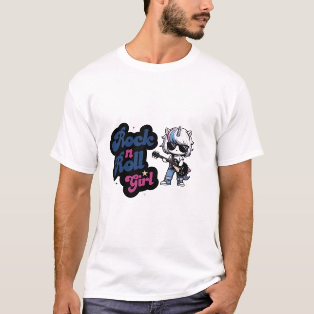 Camiseta Chica Rock N Roll (Anverso)