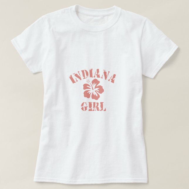 Camiseta Chica Rosa de Indiana (Diseño del anverso)