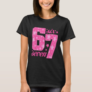 Camiseta Chica rosa de meme divertido 67 