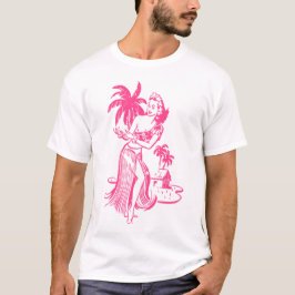 Camiseta Chica Rosa Hula