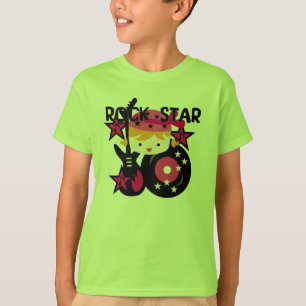 Camiseta Chica rubio de la estrella del rock