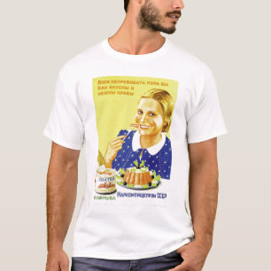 Camiseta Chica ruso feliz