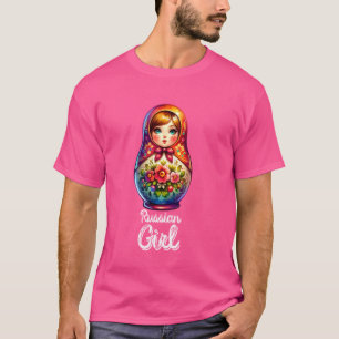 Camiseta ¡Chica ruso! Rusia Matryoshka Rusia por Rusia