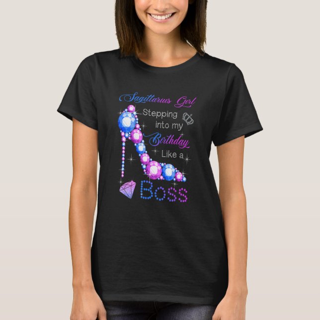 Camiseta Chica Sagittarius Entrando A Mi Cumpleaños Como Un (Anverso)