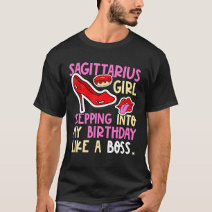 Camiseta Chica Sagittarius Horoscope Heels Stepping Cumplea