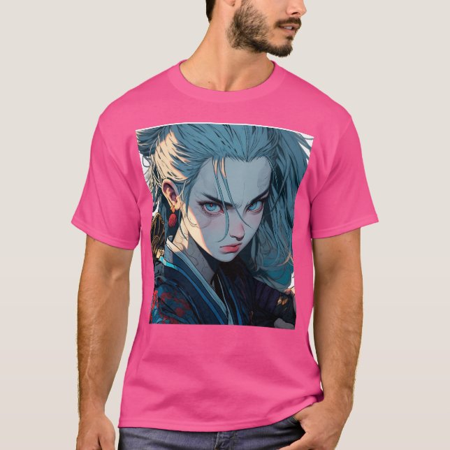 Camiseta Chica Samurai Anime (Anverso)