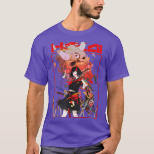 Camiseta Chica samurai Chica estético japonés Warrior Demon