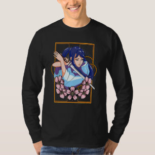 Camiseta Chica Samurai Katana guerrero japonés luchador ken