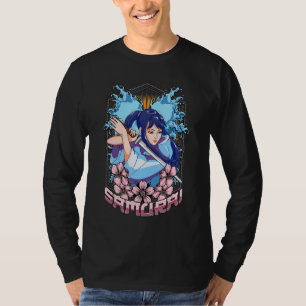 Camiseta Chica Samurai Katana japonesa luchador guerrero Ke