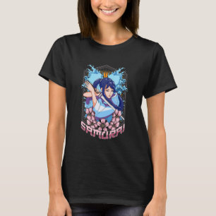 Camiseta Chica Samurai Katana japonesa luchador guerrero Ke