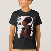 Chica samurái negra anime guerrera afro africana
