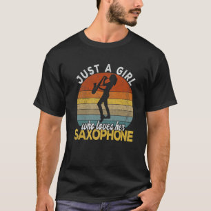 Camiseta Chica Saxofón Divertida Música Música de Jazz Afic