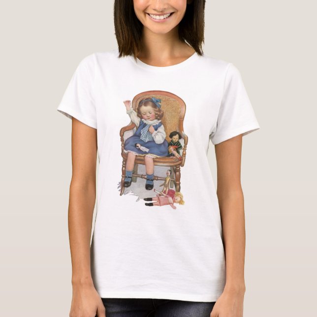 Camiseta Chica Scosiendo Dollies (Anverso)