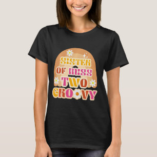 Camiseta Chica Segundo Cumpleaños Retro Boho Hermana Arcoir