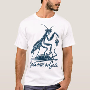 Camiseta Chica Serán Chicas Rezando Mantis