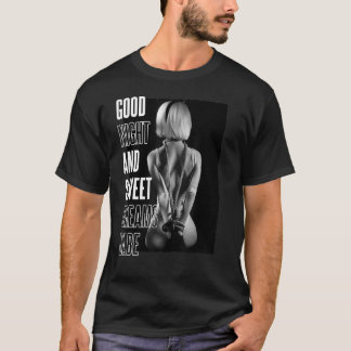 Camiseta Chica Sexy De Rubia En Ropa Nocturna Pajama