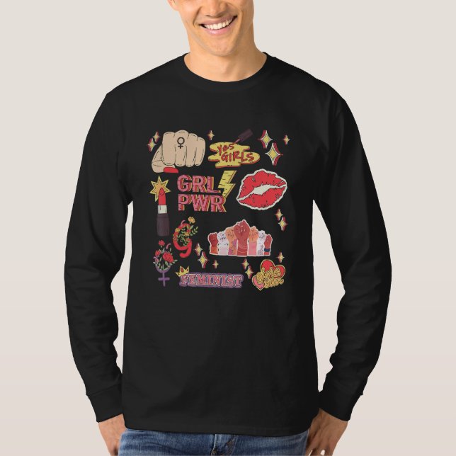 Camiseta Chica Sí  Poder de las Mujeres  Día Internacional  (Anverso)