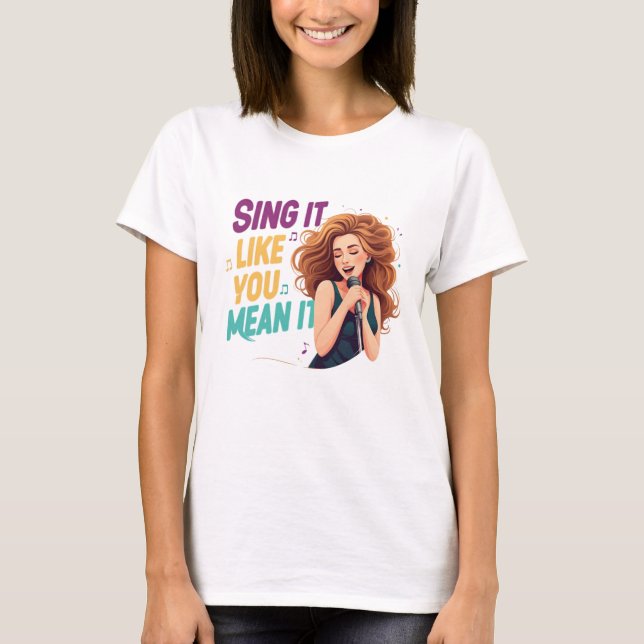 Camiseta Chica Singing (Anverso)