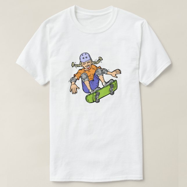 Camiseta Chica Skateboarding Skateboarding Skateboard Fun S (Diseño del anverso)