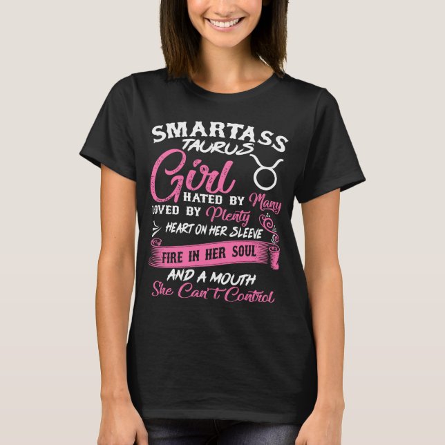 Camiseta Chica Smartass Astrología del horóscopo (Anverso)