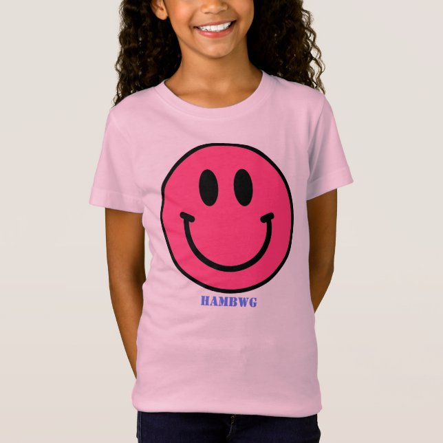 Camiseta Chica Smile Face Emoji Tee Shirt HAMbWG (Anverso)