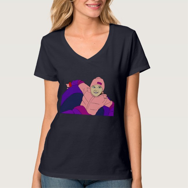 Camiseta Chica Snow Tubing (Anverso)