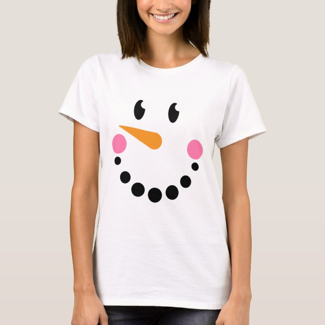 Camiseta chica Snowman (Diseño 1) (Anverso)