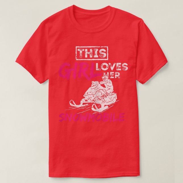 Camiseta Chica Snowmobile de mujeres (Diseño del anverso)