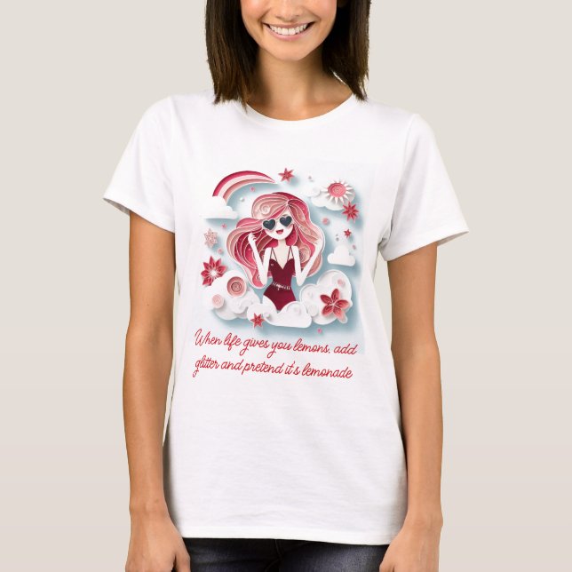 Camiseta Chica soñadora enamorada de la vida (Anverso)