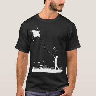 Camiseta chica submarina / chico ala delta pez diablo
