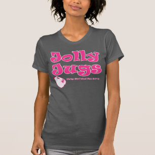Camiseta Chica sucio de los jarros de pecho de la ventaja