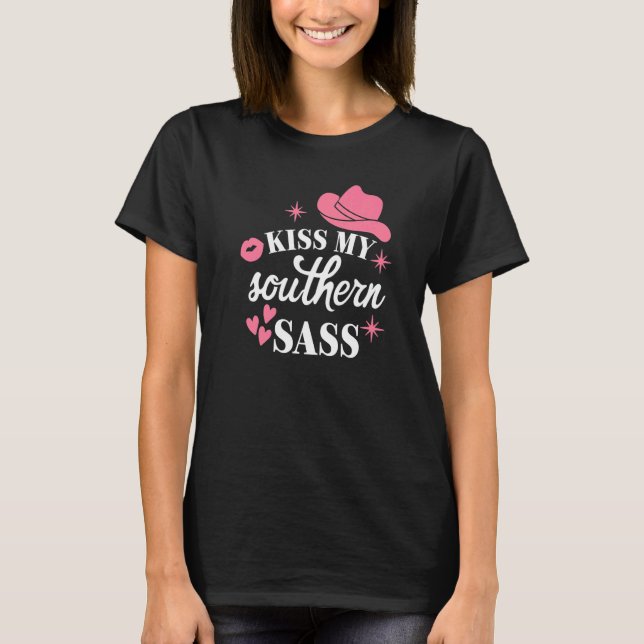 Camiseta Chica sureño y elegante Redneck Oeste Cowgirl Sout (Anverso)